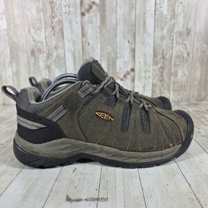 Keen Utility Flint II‎ Steel Toe Work Shoes Mens 9.5 D Brown Leather 1023224
